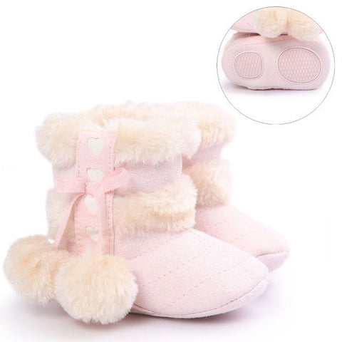 Cute Fashion  Non-slip Winter Boots for Baby Girl