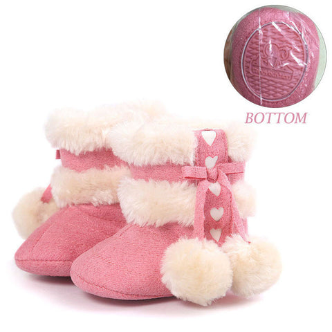 Cute Fashion  Non-slip Winter Boots for Baby Girl