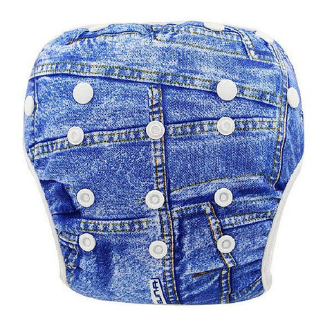 Unisex One Size Adjustable Waterproof Swimming Diapers