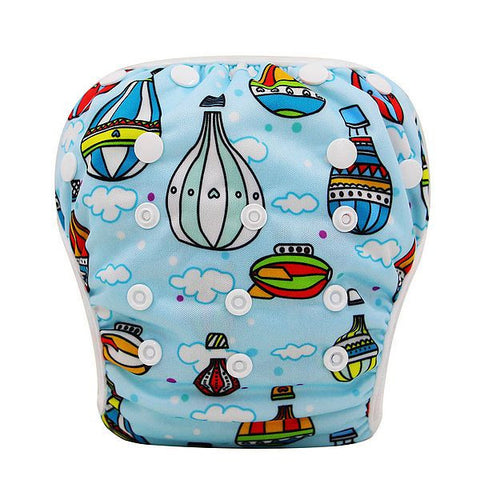 Unisex One Size Adjustable Waterproof Swimming Diapers