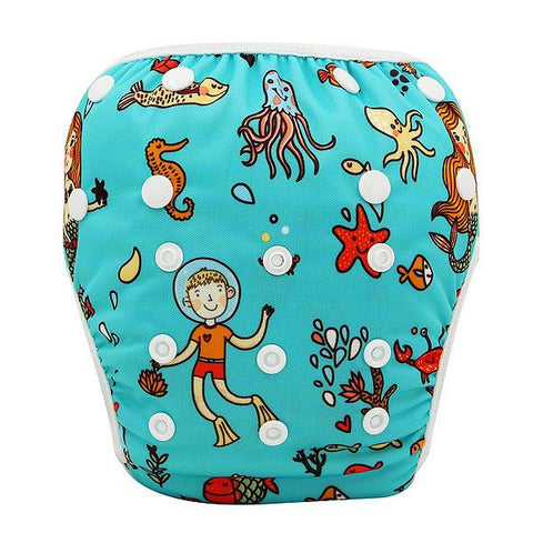 Unisex One Size Adjustable Waterproof Swimming Diapers