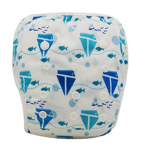 Unisex One Size Adjustable Waterproof Swimming Diapers